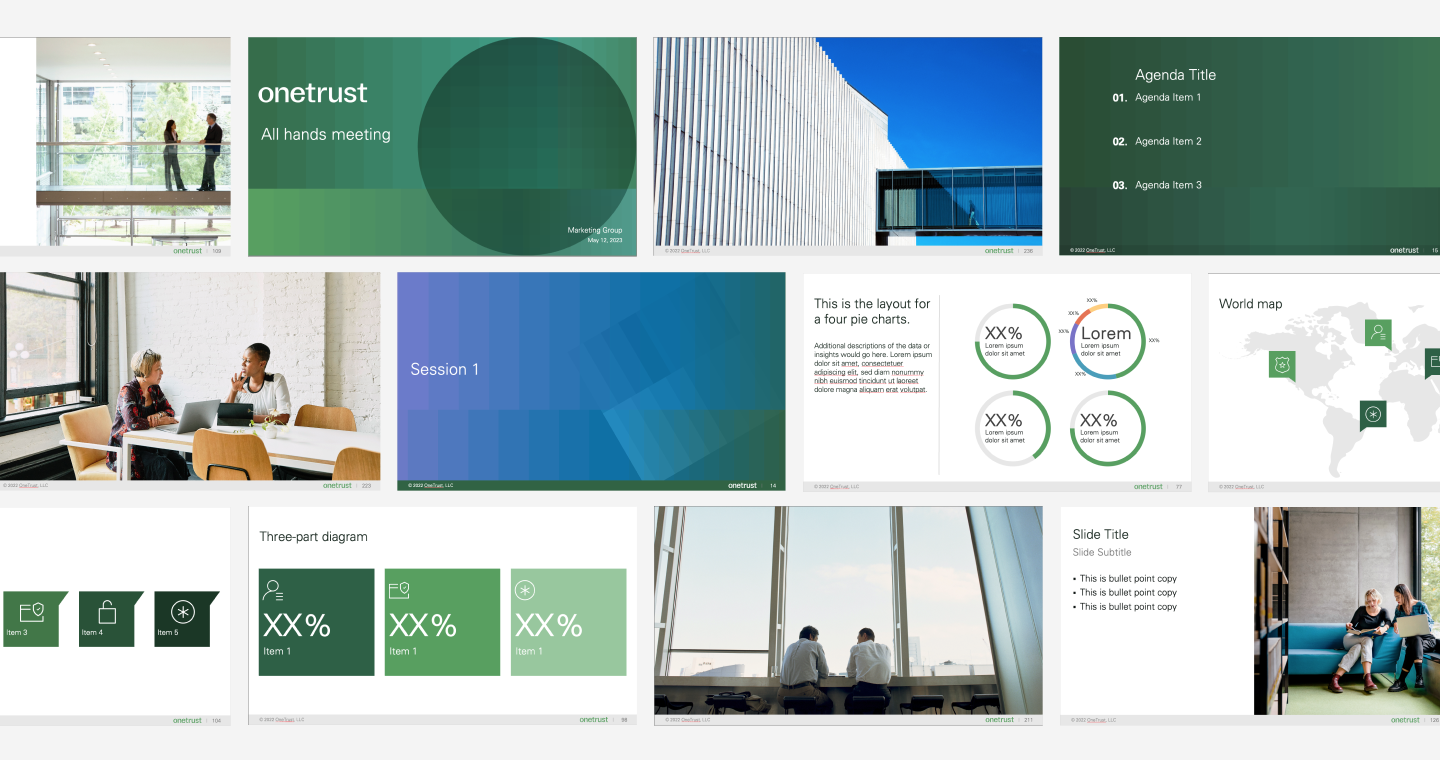 OneTrust PowerPoint thumbnails